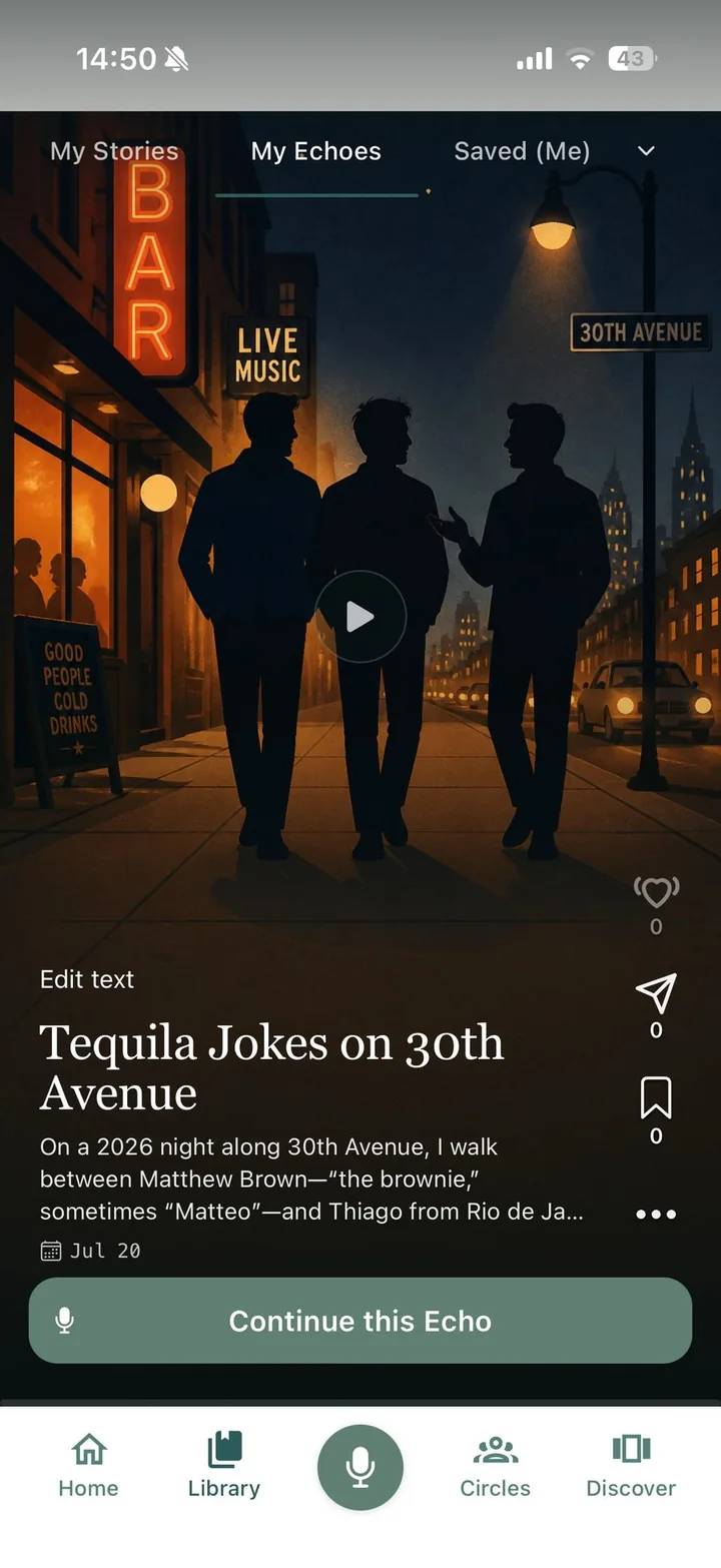 ECOS app: an Echo with image, text and narration