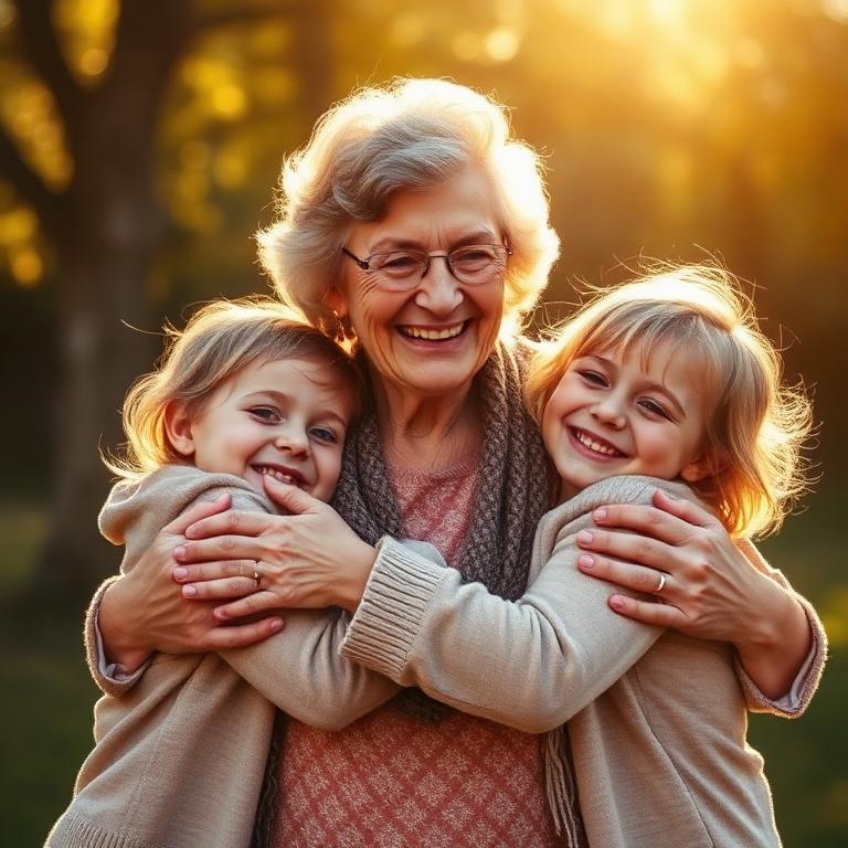 An older woman smiling as she remembers